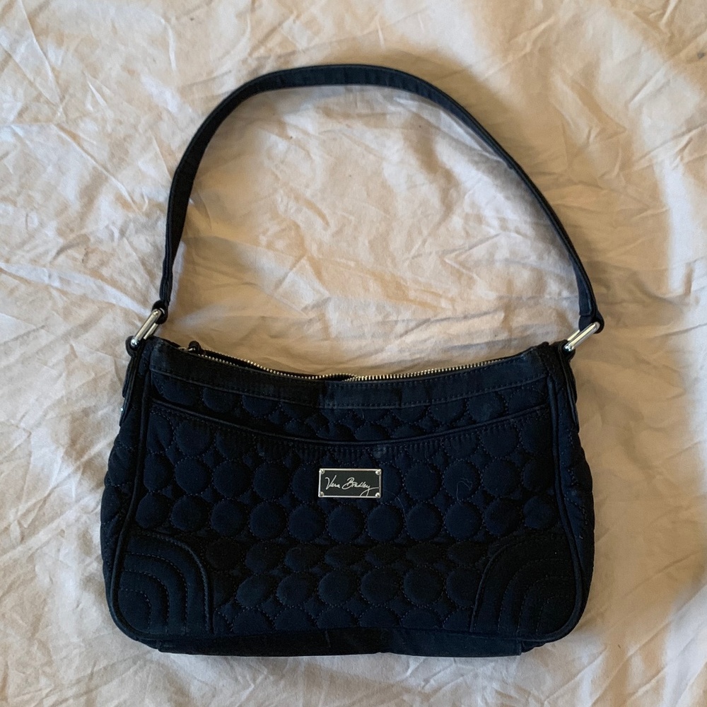 Vera Bradley Black Quilted Shoulder Bag